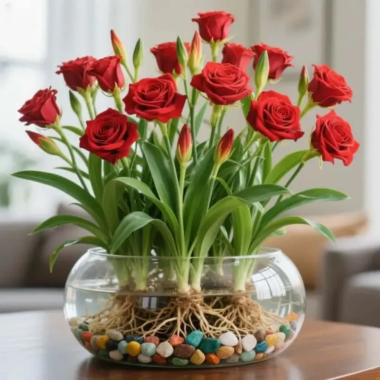 【四季开花】水培玫瑰草花驱蚊四季开花大花浓香型花卉盆栽好养绿植