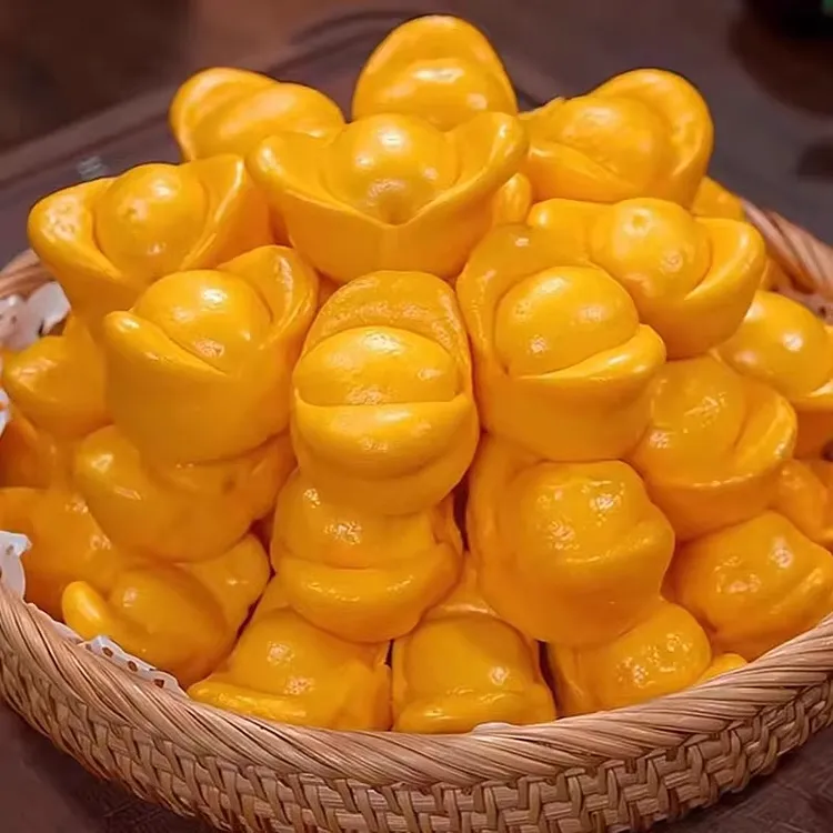 金元宝馒头果蔬包馒头搬家祈福馒头早餐手工面食半成品速冻食品