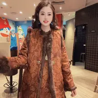 【若水 马甲】新中式气质复古立领马甲中长款加棉加厚上衣XM