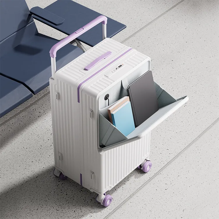 大容量拉杆行李箱男女大学生旅行登机密码箱结实耐用轻便时尚箱子商品图