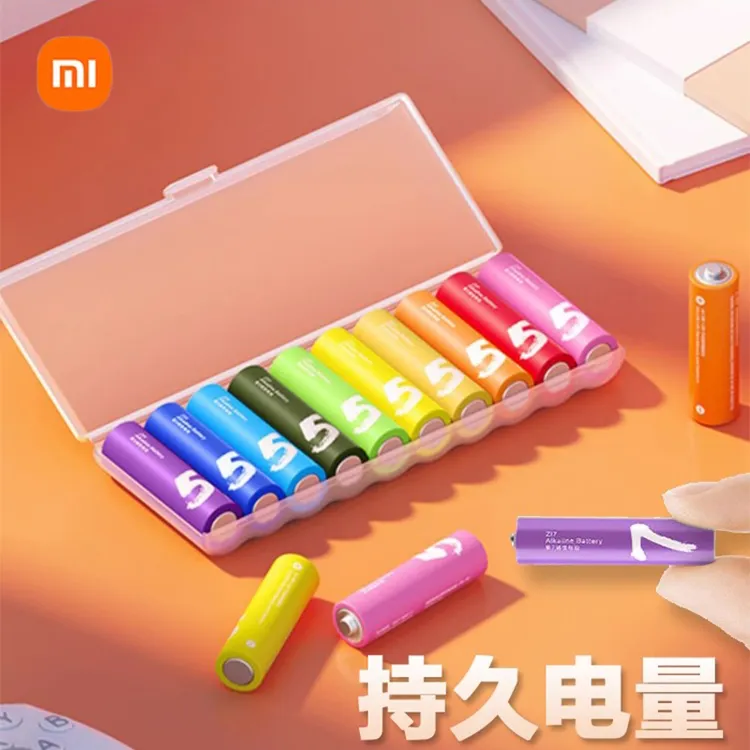 小米彩虹电池5号7号环保碱性大容量电池儿童玩具遥控器鼠标耐用