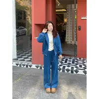 WenWen小个子2025秋冬新款加绒加厚休闲宽松连帽上衣+长裤4711