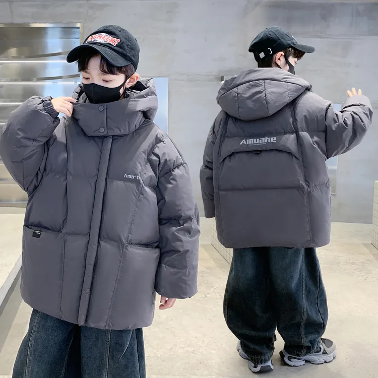 儿童装男童冬装棉衣2025新款男孩冬季夹棉棉服加厚保暖青少年外套