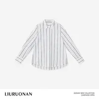 LIURUONAN | 9.28四周年【亚麻棉条纹衬衫】通勤翻领长袖衬衣秋冬