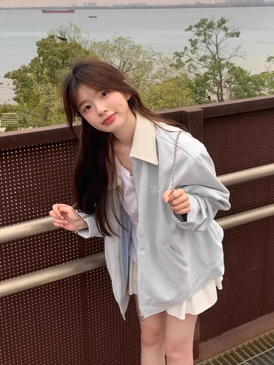 外套女2025秋季韩系穿搭宽松学生夹克上衣薄款刺绣棒球服