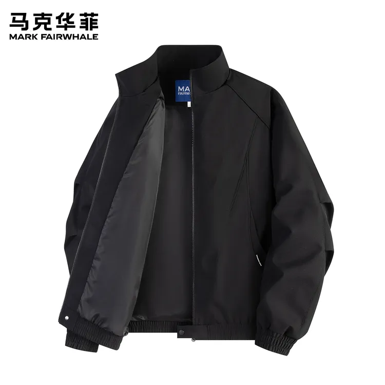 马克华菲秋季美式工装夹克男秋季复古休闲宽松立领潮流百搭上衣潮