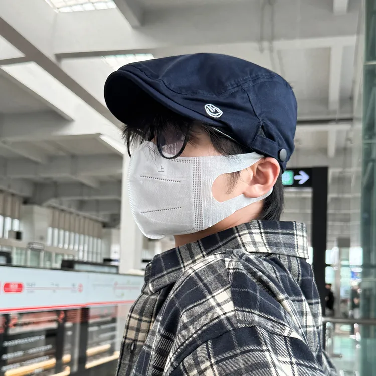 CHUNCC正反两戴贝雷帽子男款潮日系复古前进帽雅痞报童帽男士春秋