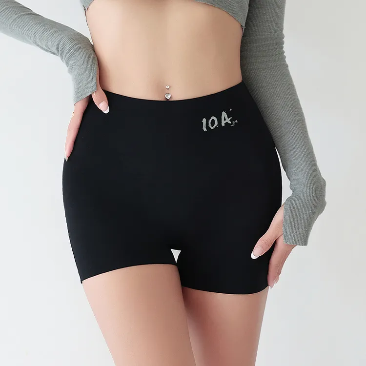 CINOON女士10A抗菌冰丝安全裤不卷边防走光平角裤婚礼必备女内裤