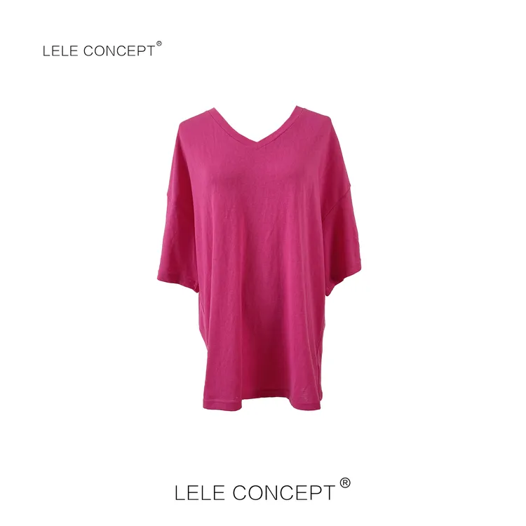 LELE CONCEPT丨百搭色彩高级感V领半袖TX105