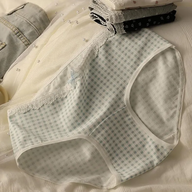 A类少女棉内裤纯棉10A抗菌全棉加长裆中腰透气无痕学生内裤三角裤