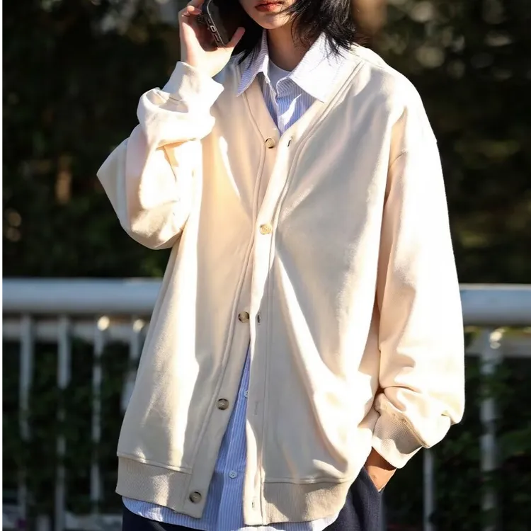 假两件衬衫上衣美式复古长袖休闲小众宽松设计感春秋学院学生衬衣