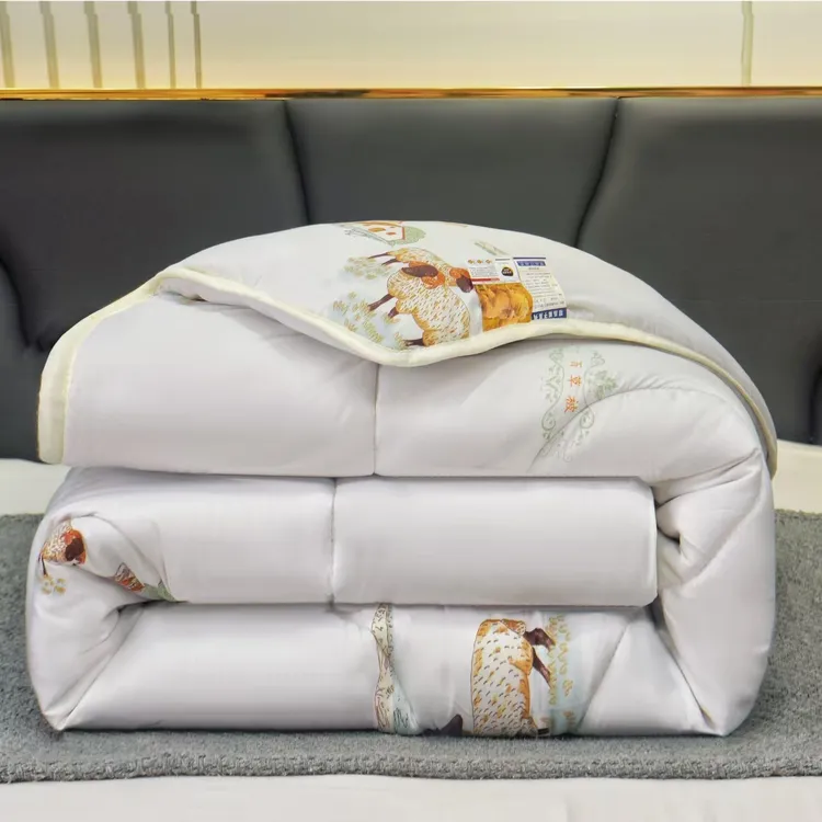 ①【正品百草羊毛被】200*230cm约5斤印花澳洲保暖春秋冬款被芯