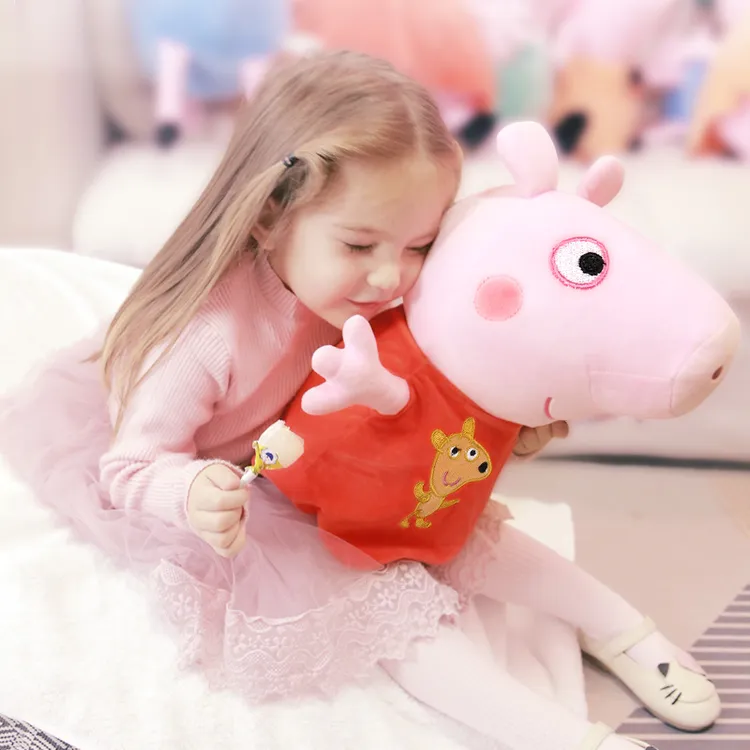PEPPA PIG小猪佩奇毛玩具乔治公仔儿童玩偶布娃娃抱枕儿童礼物