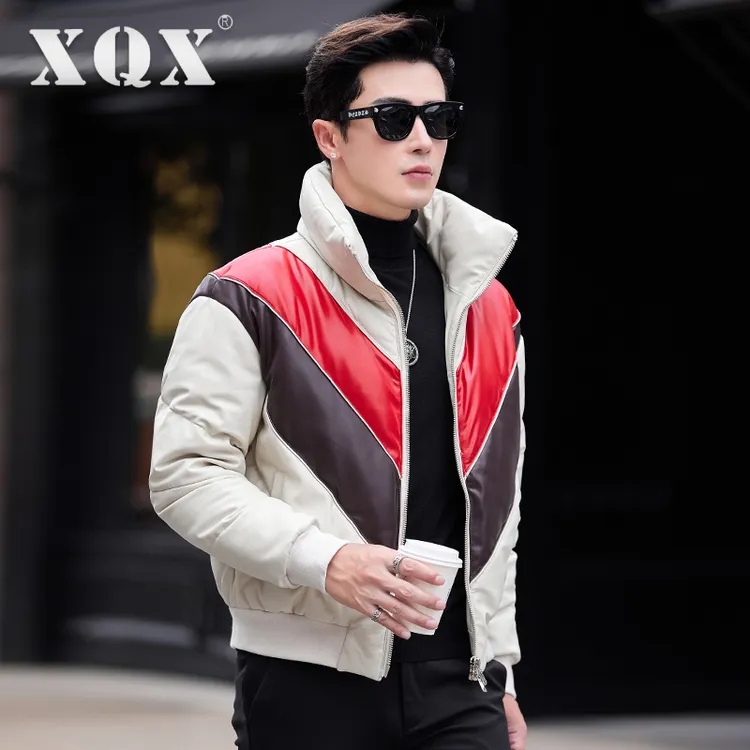 海宁真皮羽绒服男冬季短款男装羊皮男款皮衣2025新款男士夹克外套