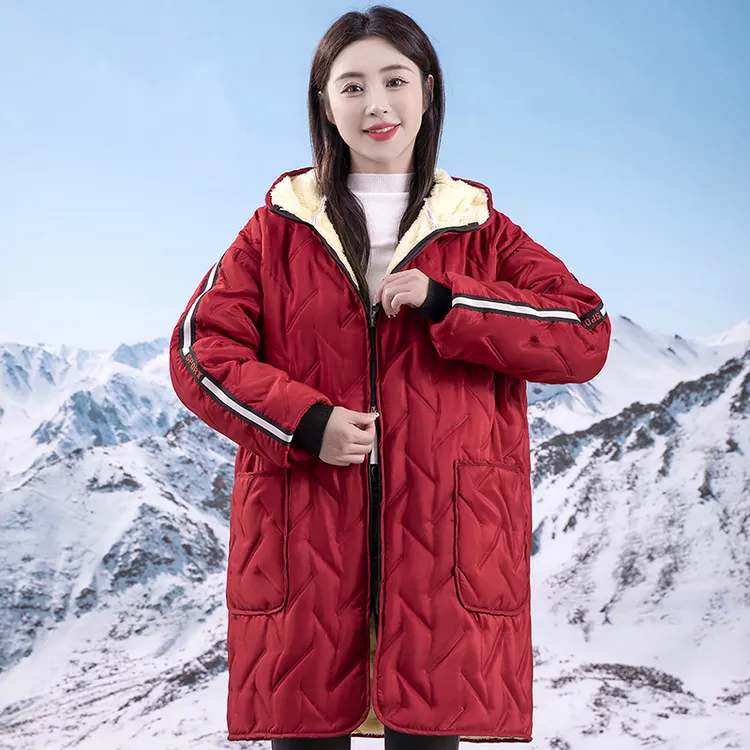 加绒加厚保暖冬季正穿罩衣居家干活耐脏防油污外穿围裙工作服抗寒