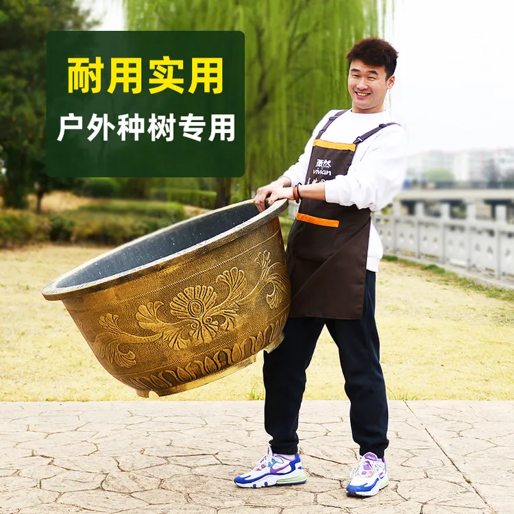 薇然特大无孔有孔批发欧式塑料仿紫砂户外有孔花盆厂家抗晒防冻盆
