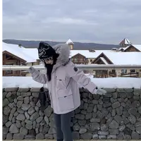 心愿冰岛自留推荐三防面料工装派克LWWJ8801-桃