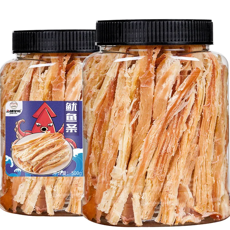 品铺掌柜手撕鱿鱼条罐装碳烤鱿鱼须丝孕妇零食海味小吃即食海鲜