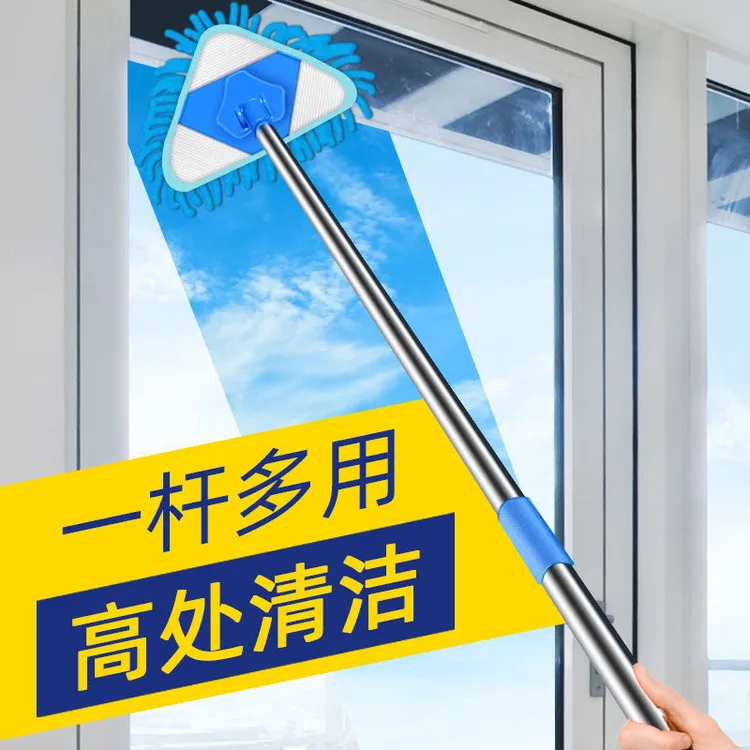 除尘拖把杆迷你家用檫墙面神器天花板清洁拖把擦玻璃扫灰一拖拖把