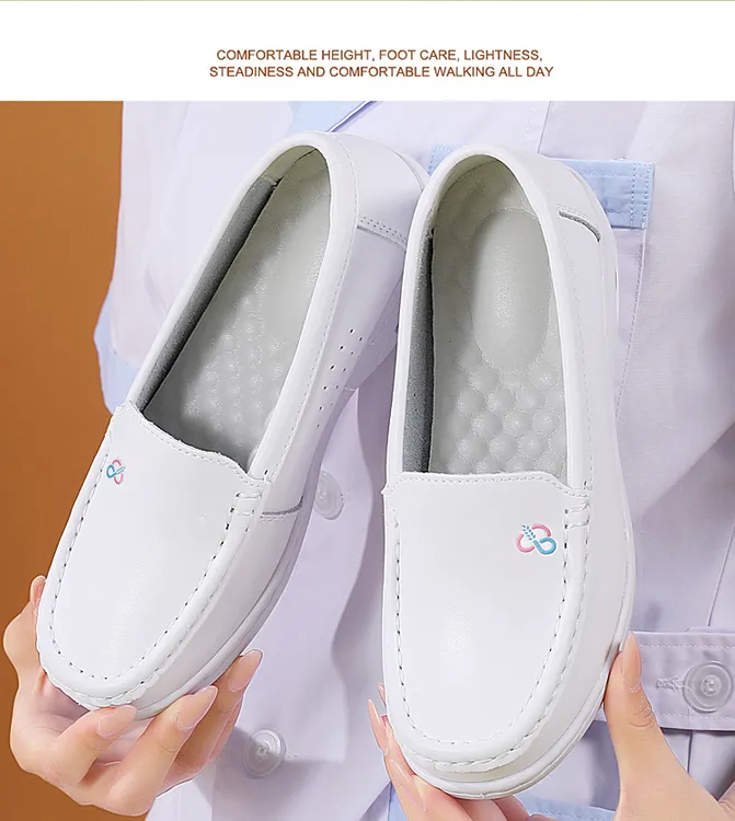 伊陌鸟新款护士鞋女软底透气医生工作鞋厚底防滑医护鞋舒适不累脚