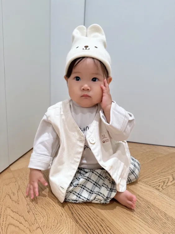 男宝宝套装春秋韩版时尚婴幼儿衣服秋装小童男童马甲卫衣牛仔裤潮