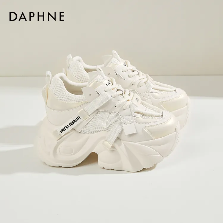 达芙妮/Daphne~老爹鞋女款新款秋季内增高雅丹风厚底休闲运动鞋
