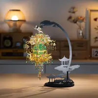 葡萄花鸟纹银香囊3D金属拼图手工diy国风摆件礼物