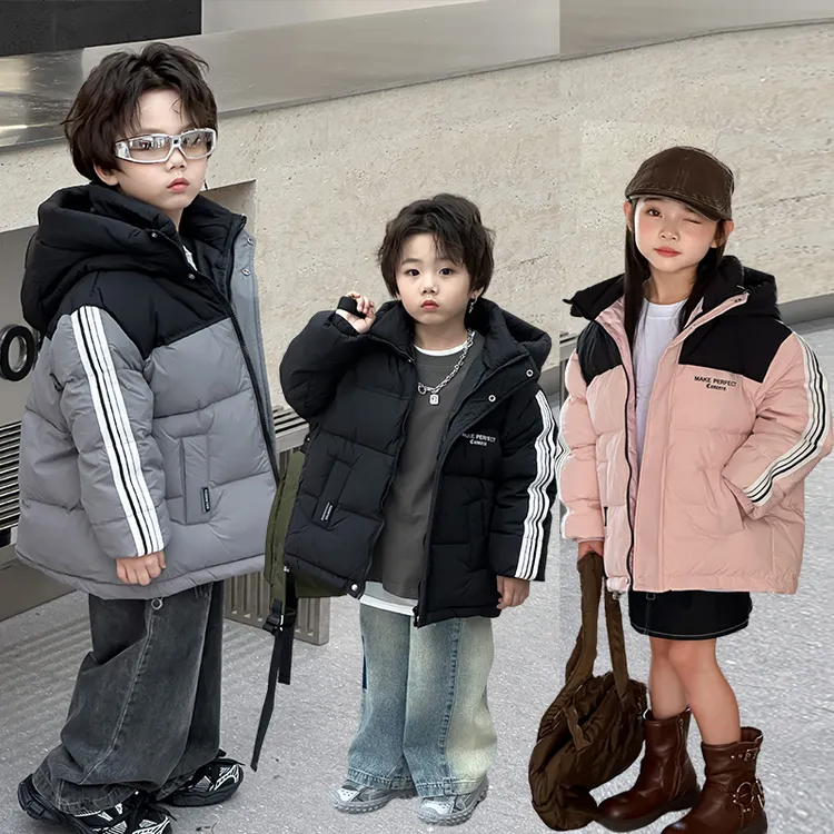 2024新品反季儿童羽绒服加厚款中大童男女童潮牌连帽秋冬保暖外套