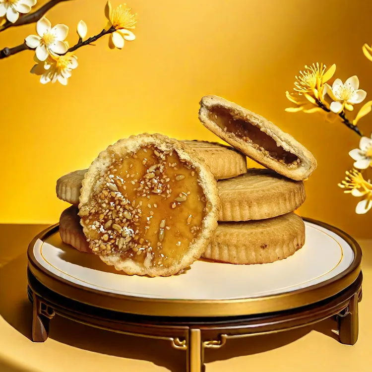 （115克）老式大空心月饼山西空壳月饼乡宁月饼传统手工礼盒特产