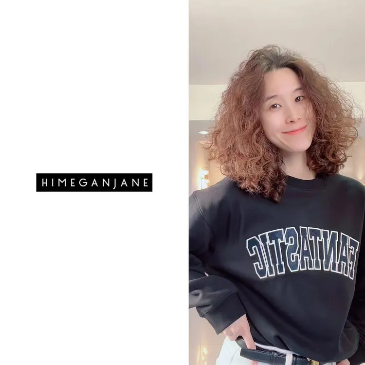 HIMEGANJANE 索罗娜黑标系列记忆保形卫衣超重工全刺绣长袖衫3217