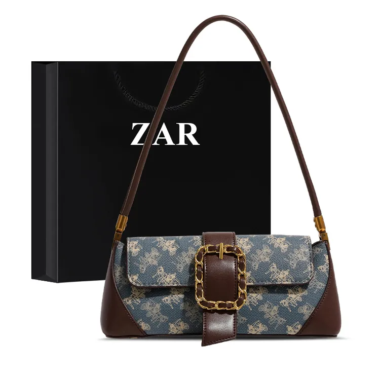ZAR&RUILR/查瑞娜精致高级感复古法棍包包女小众百搭单肩腋下包