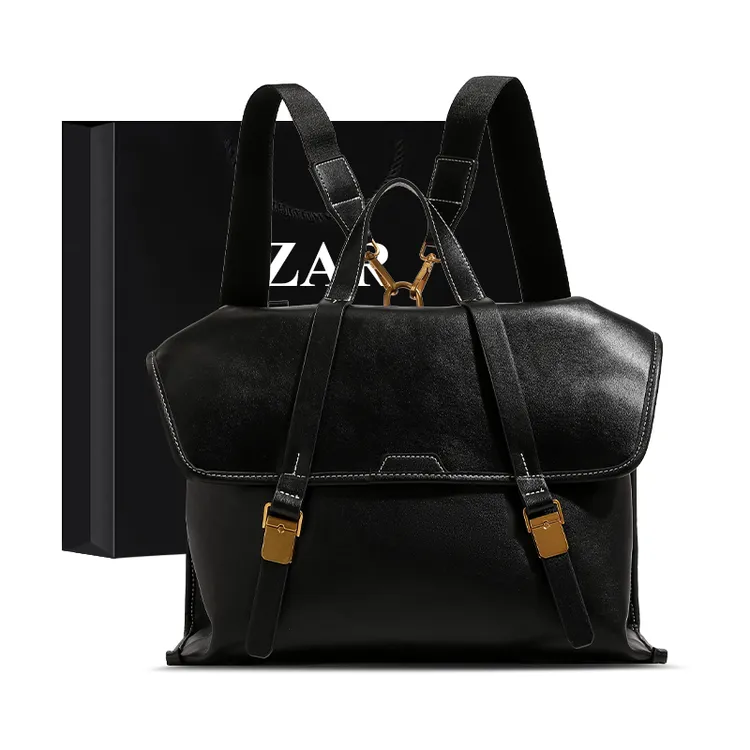 ZAR&RUILR/查瑞娜轻奢大容量公文包女士双肩包包通勤斜挎包大包