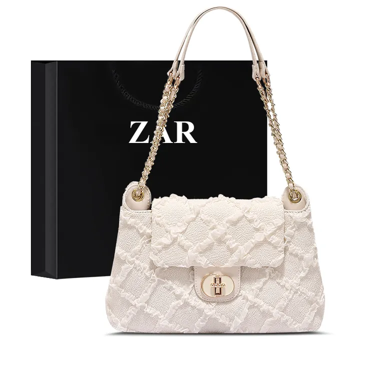 ZAR&RUILR/查瑞娜包包女高级感生日礼物链条斜挎包时尚单肩腋下包