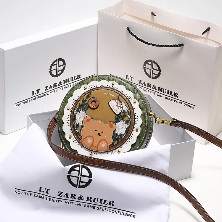 ZAR&RUILR/查瑞娜生日礼物高级感送女生斜挎包包精致可爱小圆包