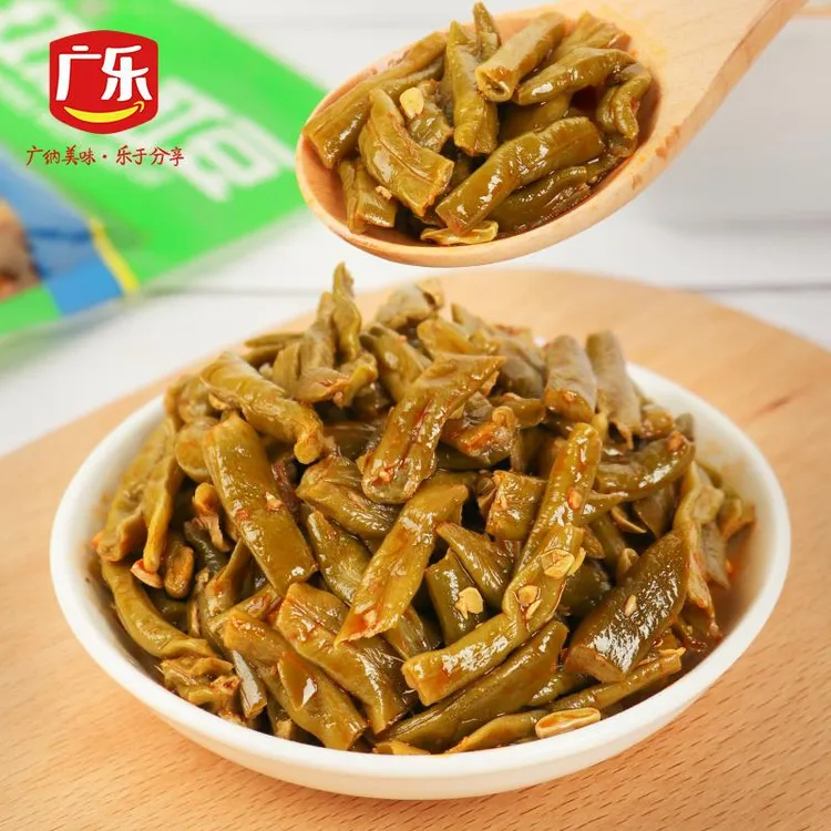 广乐红油豇豆下饭菜开味爽口酸辣豆角香辣泡椒早餐榨菜咸菜