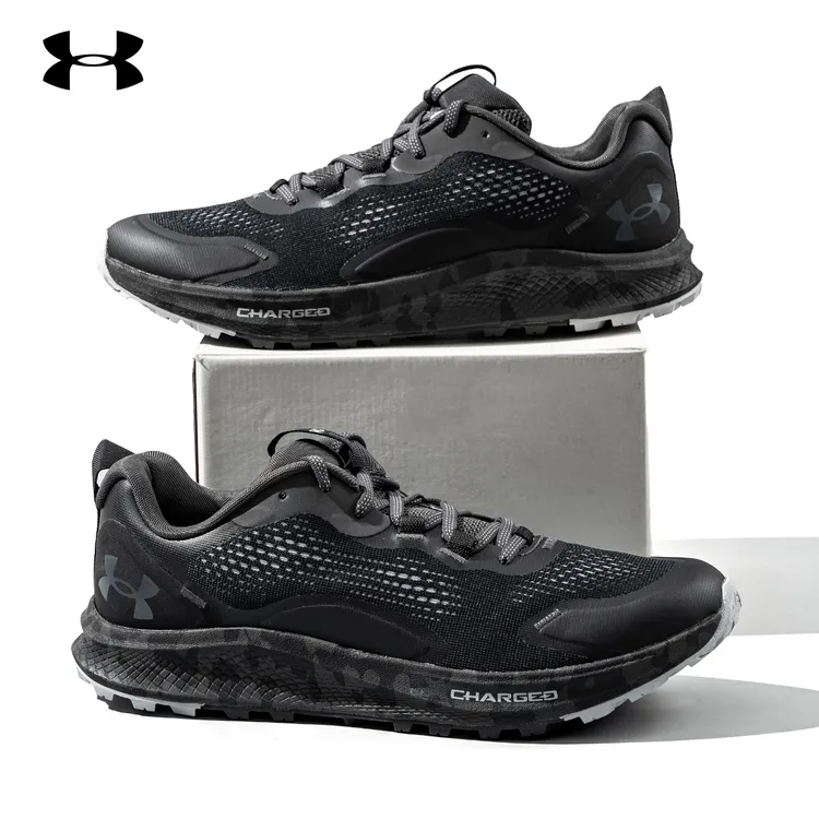 安德玛跑鞋男士Charged Bandit TR2户外黑色舒适休闲跑步鞋运动鞋