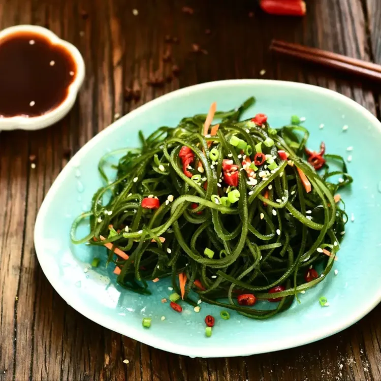 压缩烘干海带丝圆饼凉拌火锅食用22克独立包装5包清脆鲜嫩厚实