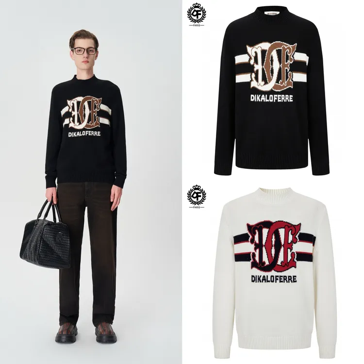 DIKALO FERRE/迪卡里奥 费雷3MY955冬季男DQ塔斯马尼亚毛衣针织衫