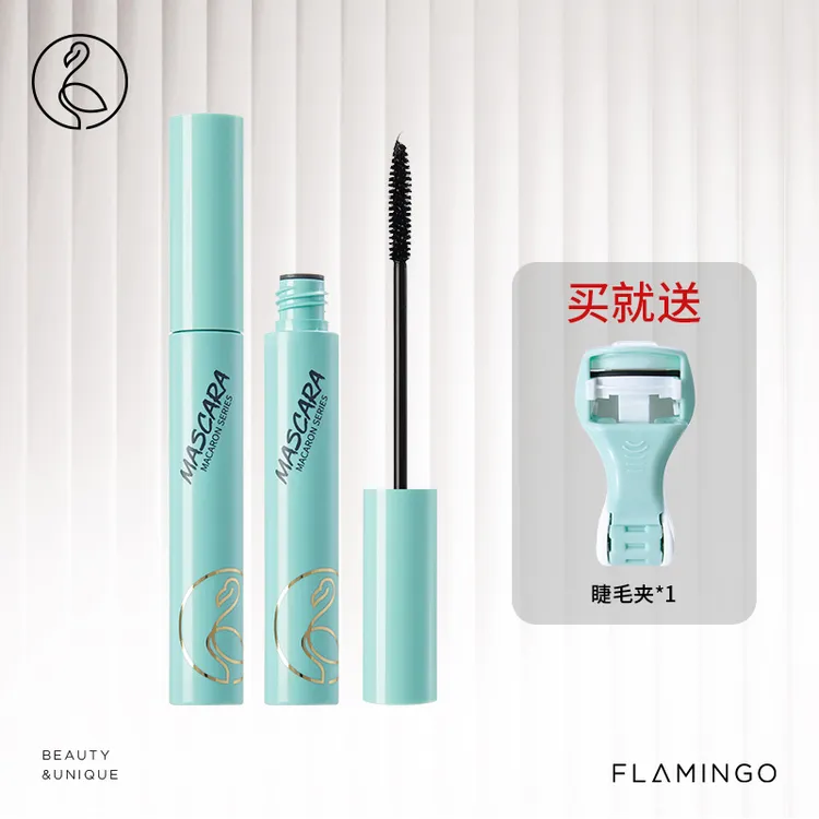 火烈鸟马卡龙睫毛膏细刷头老款自然纤长浓密卷翘新手不易晕不易脱