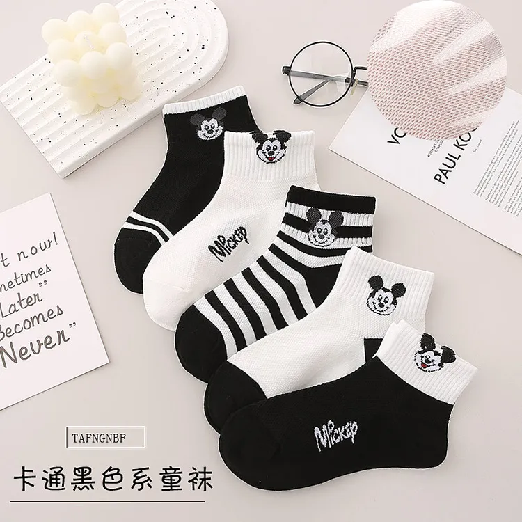 儿童袜子春夏季薄款精梳纯棉不起球网眼短袜透气儿童袜子春夏薄款
