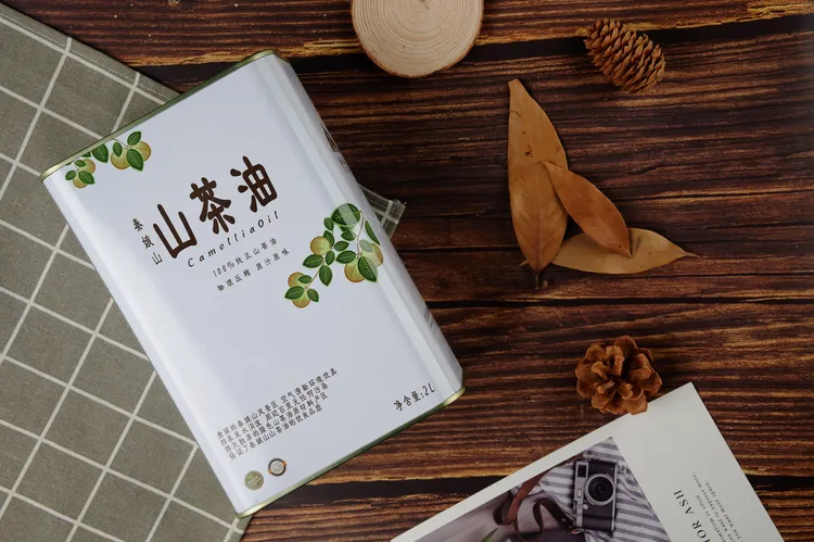 自产低温鲜榨有机山茶油2L装