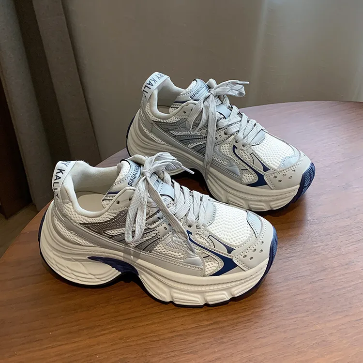 老爹鞋女鞋子2025新款爆款百搭春秋款增高女士轻便厚底休闲运动鞋