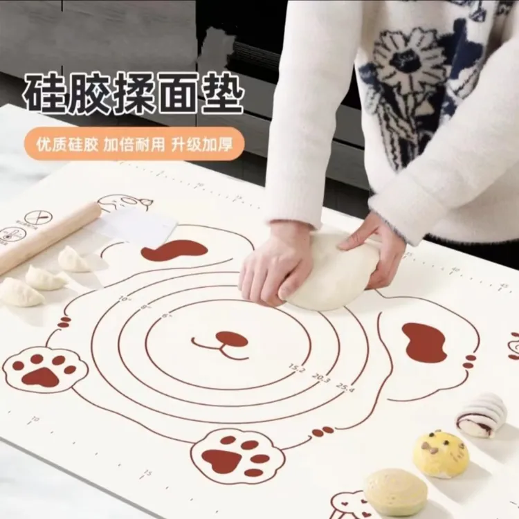 硅胶揉面垫 家用加厚不沾耐用和面垫和面揉面垫大号防滑加大不粘