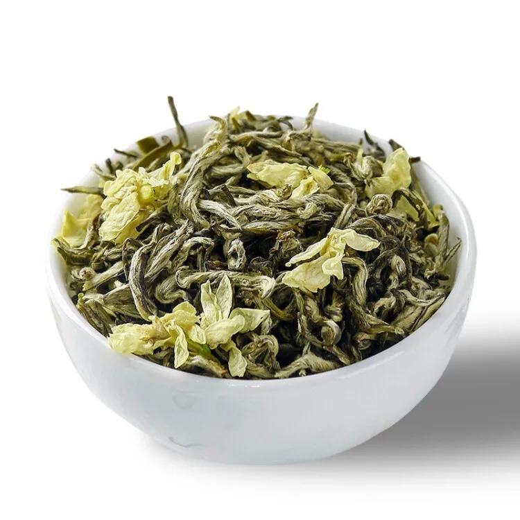 炒花飘雪茉莉龙毫特级2025新茶叶头采春茶四川蒙顶山浓香茉莉花茶