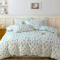 【双人被套】精纺高支斜纹面料200*230被套亲肤保暖【花园小兔】