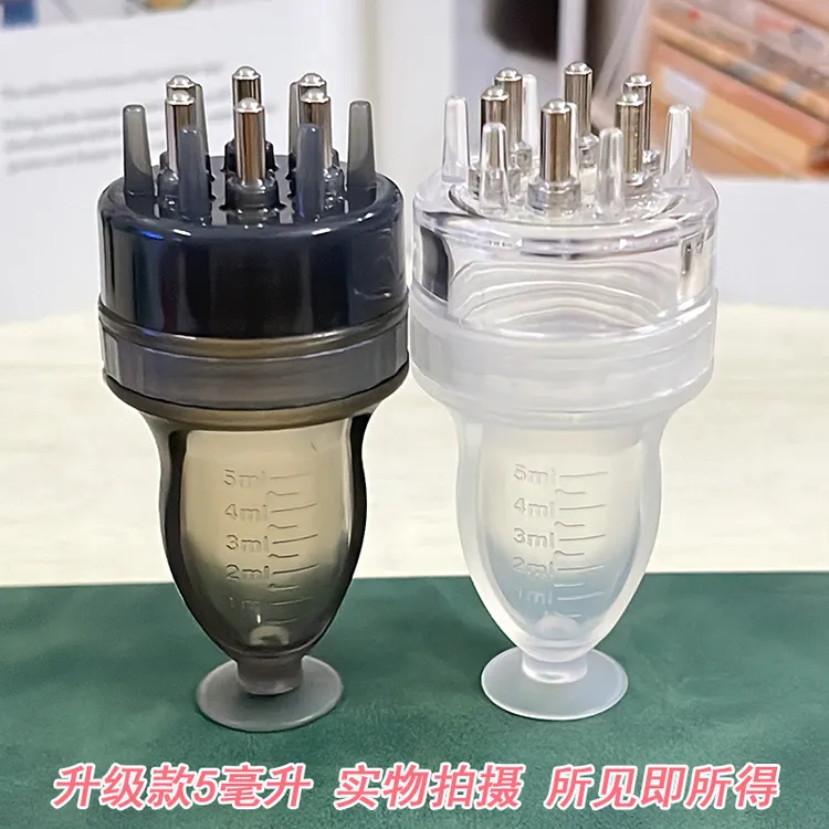 新款头皮米诺上药器导液梳滚珠涂抹按摩头皮5毫升上液器上液梳