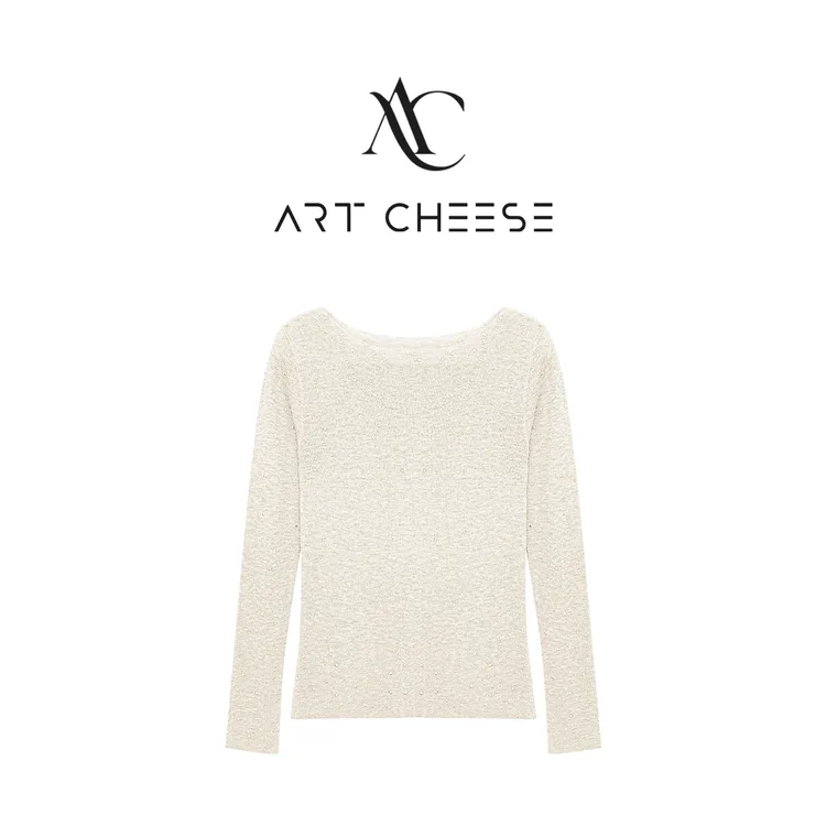 【芝士Cheese】满天星 百搭闪闪圆领纯色长袖T恤内搭休闲软糯上衣