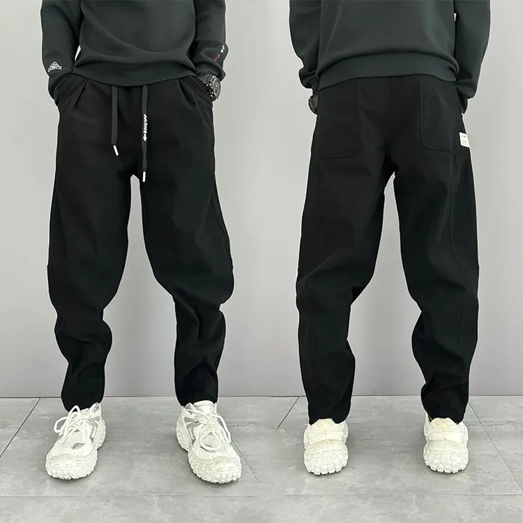 秋冬宽松裤条绒哈伦男士新款卫裤小脚裤裤子男款爆款2025新款秋季