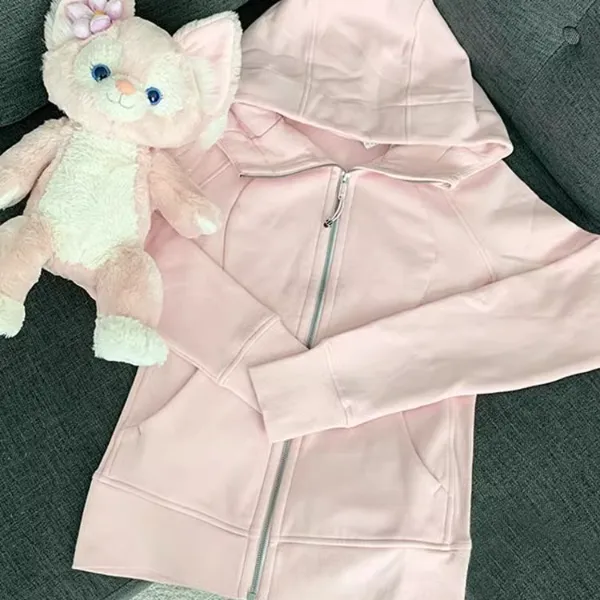 女2025新款粉色运动卫衣修身上衣女装秋季穿搭秋冬春季三季可穿