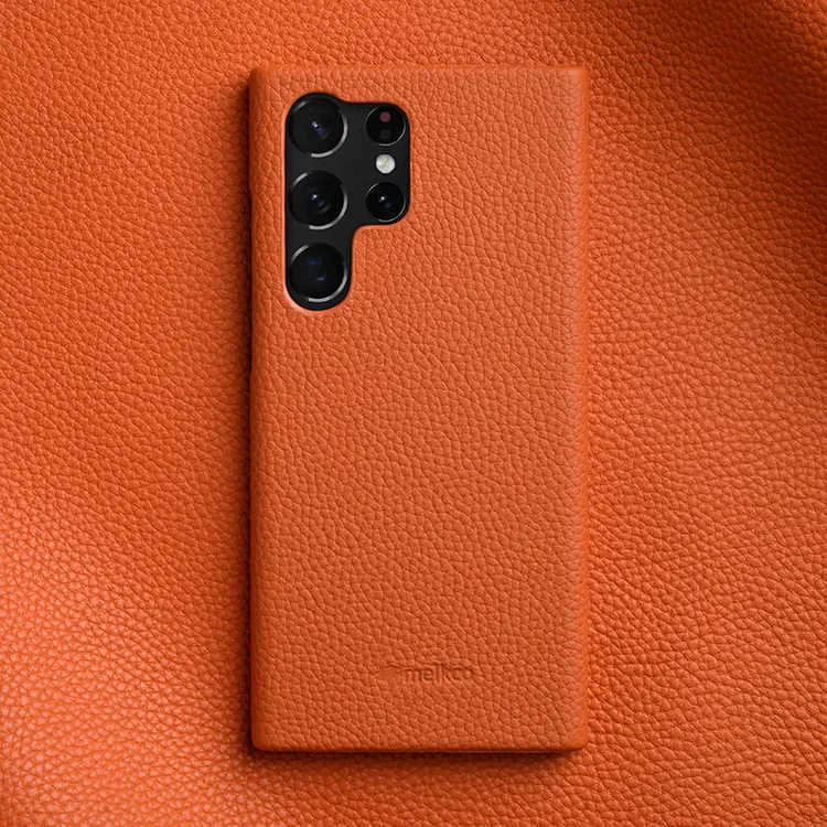 Melkco适用三星S25Ultra手机壳s24ultra真皮壳S23+防摔壳22ultra